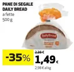 Coop Daily bread pane di segale offerta