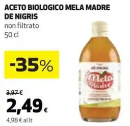 Coop Nigris aceto biologico mela madre de offerta