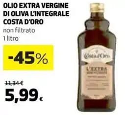 Coop Costa d'oro olio extra vergine di oliva l'integrale offerta