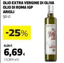 Coop Arioli lio extra vergine di oliva olio di roma igp offerta