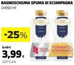 Coop Spuma di sciampagna bagnoschiuma offerta