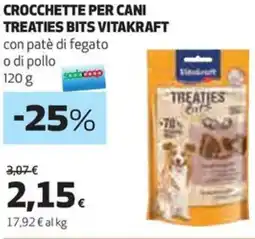Coop Vitakraft crocchette per cani treaties bits offerta