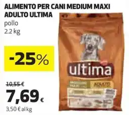 Coop Ultima alimento per cani medium maxi adulto offerta
