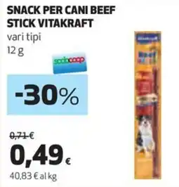 Coop Vitakraft snack per cani beef stick offerta
