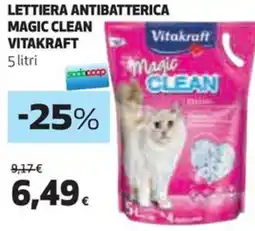 Coop Vitakraft lettiera antibatterica magic clean offerta