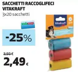 Coop Vitakraft sacchetti raccoglifeci offerta