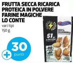 Coop Lo conte frutta secca ricarica proteica in polvere farine magiche offerta