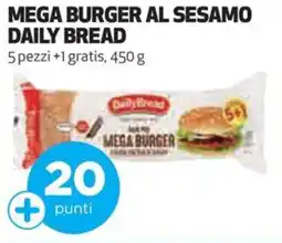 Coop Daily bread mega burger al sesamo offerta