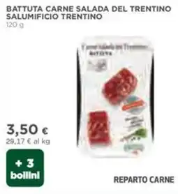 Coop Battuta carne salada del trentino salumificio trentino offerta