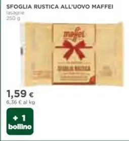 Coop Sfoglia rustica all'uovo maffei lasagne offerta