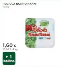 Coop Nonno nanni robiola offerta