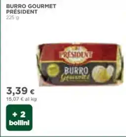 Coop Président burro gourmet offerta