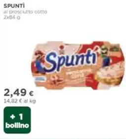 Coop Spuntì al prosciutto cotto offerta