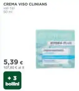 Coop Clinians crema viso offerta