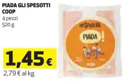 Coop Coop piada gli spesotti offerta