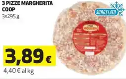 Coop Coop 3 pizze margherita offerta