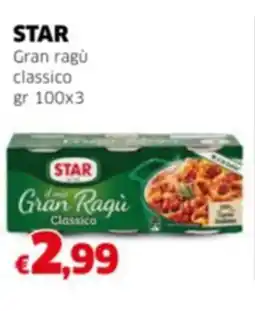 Mercati Alimentari STAR Gran ragu classico offerta