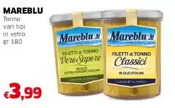 Mercati Alimentari MAREBLU Tonno vari tipi in vetro offerta