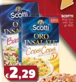 Mercati Alimentari SCOTTI Riso Oro vari tipi offerta