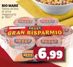 Mercati Alimentari RIO MARE Tonno all'olio di oliva megascorta offerta