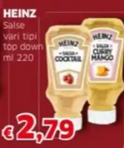 Mercati Alimentari HEINZ Salse vari tipi top down offerta