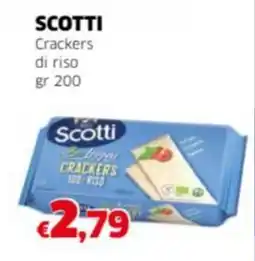 Mercati Alimentari SCOTTI Crackers di riso offerta