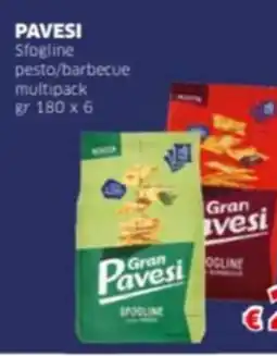 Mercati Alimentari PAVESI Sfogline pesto/barbecue multipack offerta