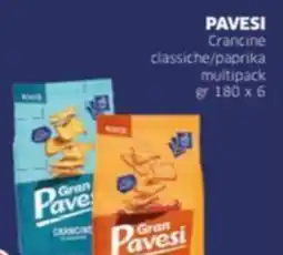 Mercati Alimentari PAVESI Crancine classiche/paprika multipack offerta