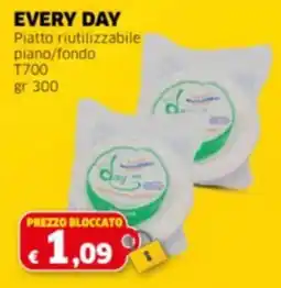 Mercati Alimentari EVERY DAY Piatto riutilizzabile piano/fondo T700 offerta