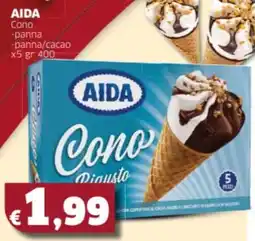Mercati Alimentari AIDA Cono -panna -panna/cacao offerta