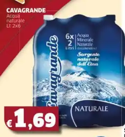 Mercati Alimentari CAVAGRANDE Acqua naturale offerta