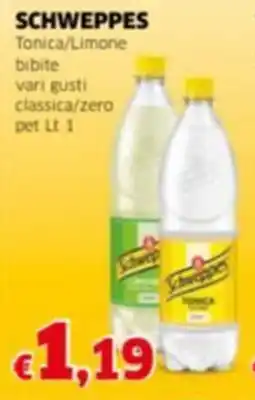Mercati Alimentari SCHWEPPES Tonica/Limone bibite vari gusti classica/zero pet offerta