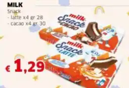 Mercati Alimentari MILK Snack offerta