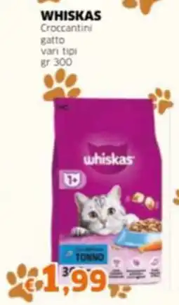 Mercati Alimentari WHISKAS Croccantini gatto vari tipi offerta
