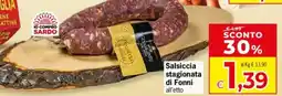 Despar Salsiccia stagionata di fonni all'etto offerta