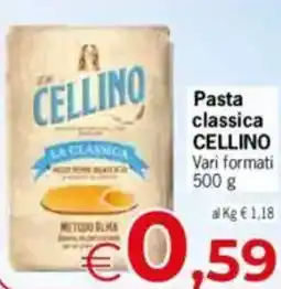 Despar Cellino pasta classica vari formati offerta