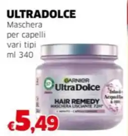 Mercati Alimentari ULTRADOLCE Maschera per capelli vari tipi offerta