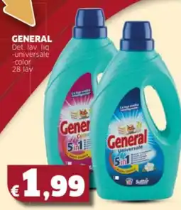 Mercati Alimentari GENERAL Det. lav. liq -universale -color offerta