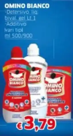 Mercati Alimentari OMINO BIANCO Detersivo liq bival gel offerta