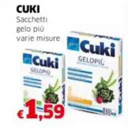 Mercati Alimentari CUKI Sacchetti gelo più varie misure offerta