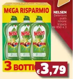 Mercati Alimentari NELSEN Detersivo piatti limone tripack offerta