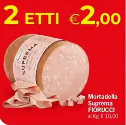 Despar Suprema fiorucci mortadella offerta