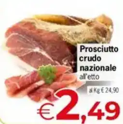 Despar Prosciutto crudo nazionale all'etto offerta