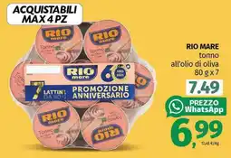 Pam RIO MARE tonno all'olio di oliva offerta
