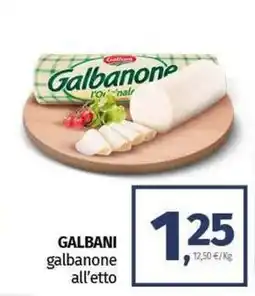Pam GALBANI galbanone all'etto offerta