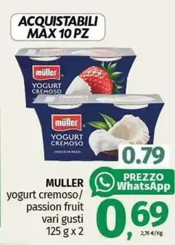 Pam MULLER yogurt cremoso/ passion fruit vari gusti offerta