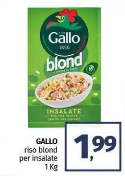 Pam GALLO riso blond per insalate offerta