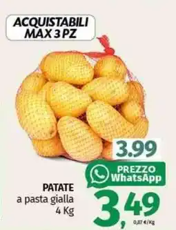 Pam PATATE a pasta gialla offerta