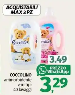Pam COCCOLINO ammorbidente vari tipi offerta