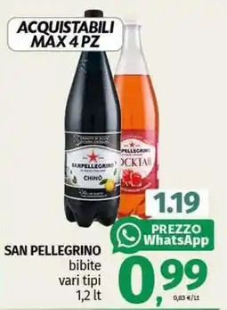 Pam SAN PELLEGRINO bibite vari tipi offerta